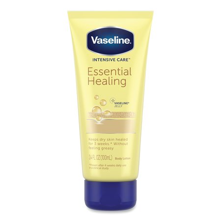 VASELINE Intensive Care Essential Healing Body Lotion, 3.4oz Squeeze Tube, PK12 10305210044484